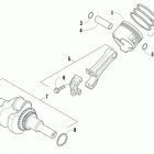 ZR 120 Поршни и коленвал