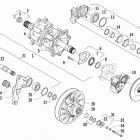 XF 9000 CC SP Вал приводной трака и тормоза