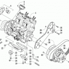 M 800 Опора двигателя и вариатор