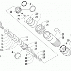XF 800 Sno Pro LTD Задняя  подвеска, передний амортизатор