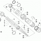 M 800 Sno Pro LTD Задняя  подвеска, передний амортизатор