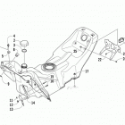 Sno Pro 500 Бензобак и задния часть фонаря