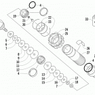 XF 1100 LXR Задняя  подвеска, передний амортизатор