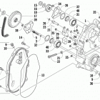 Sno Pro 500 Редуктор и цепь миханизма