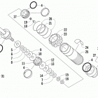 F 800 Sno Pro LTD Задняя  подвеска, передний амортизатор