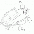 Sno Pro 120 Передний потдон. Выхлопная канистра