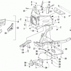 XF 1100 LXR Передний бампер и рама