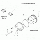 WIDETRAK LX INTL -S13SU4BEL Спидометр и световые индикаторы