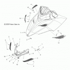 600 WIDETRAK  - S16PU6NSL/NEL Body, hood, front hinge asm.