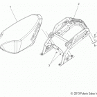 550 INDY ADVENTURE/INTL - S14CE5BSL/BEL Body, seat asm. and rear rack