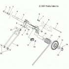 600 RMK 144/155 ALL OPTIONS - S14CK6/CM6 Suspension, torque arm, rear (144 inch)
