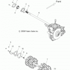 600 WIDETRAK  - S16PU6NSL/NEL Drive train, driveshaft asm. and jackshaft asm.
