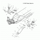 600 IQ RACER/INTL - S14MX6JSA/JEA Chassis, footrest and clutch guard