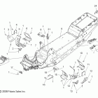 600 IQ LXT/INTL - S14PT6HSL/HEL Chassis, footrest, driver and passenger