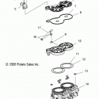 600 SWITCHBACK ASSAULT ALL OPTIONS - S16CW6 Цилиндр двигателя