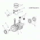 600 WIDETRAK  - S16PU6NSL/NEL Коленвал и поршни