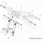 600 RMK 144/155 ALL OPTIONS - S16CK6/CM6 Suspension, torque arm, front (144 inch)