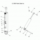 600 WIDETRAK  - S16PU6NSL/NEL Suspension, shock, rear track (7043441)