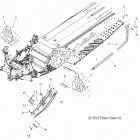 600 RMK 144/155 ALL OPTIONS - S16CK6/CM6 Chassis, clutch guard and footrests (144 inch)
