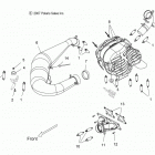 600 IQ RACER/INTL - S14MX6JSA/JEA Engine, exhaust system