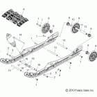 800 RUSH/ES - S13BF8GSA/GSL Подвеска задняя и трак