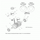 800 SWITCHBACK PRO R/ES/INT/LE ALL OPTIONS - S14BS8/BC8/BD8 Коленвал и поршни