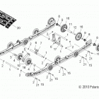 600 WIDETRAK  - S16PU6NSL/NEL Подвеска задняя и трак