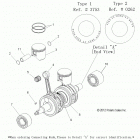 800 SWITCHBACK ASSAULT ALL OPTIONS - S13CL8/CW8 Коленвал и поршни