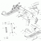 SUMMIT SP 600HOE XM 146 Передняя подвеска и лыжи