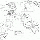 MXZ SPORT 550F XP 09- hood, windshield and console _38m1421
