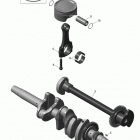 MXZ X 12004TEC XR Коленвал и поршни
