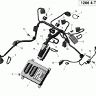 MXZ X 12004TEC XR Жгут проводов и электрический блок