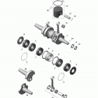 Skandic SWT 550F XU Коленвал и поршни