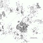 TUNDRA XTREME 600HOE XP Двигатель и крепление