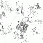 GSX SE 600HOE XR Двигатель и крепление