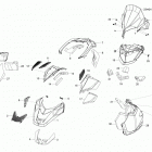 Skandic WT 600 ACE (4-strokes) XU Капот ,стекло ветровое и консоль передняя