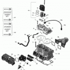 SUMMIT SP 800RE XM 154 Цилиндр и система впрыска