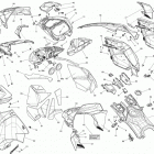 SUMMIT SP 600HOE XM 146 Капот ,стекло ветровое и консоль передняя