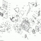 SUMMIT SP 800RE XM 154 Двигатель и крепление