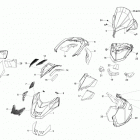 TUNDRA WT 550F RER XU Капот ,стекло ветровое и консоль передняя