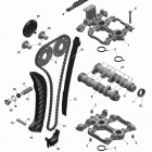 Skandic WT 600 ACE (4-strokes) XU Распредвал и цепь