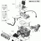 SUMMIT SP 600HOE XP Цилиндр и система впрыска