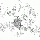 SUMMIT SP 600HOE XP 01- engine and engine support 600