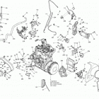 MXZ XRS 800RE XP 01- engine and engine support 800