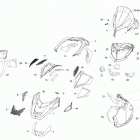 Skandic WT 600 ACE (4-strokes) XU Капот ,стекло ветровое и консоль передняя