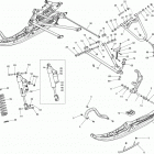 MXZ XRS 600HOE Передняя подвеска и лыжи