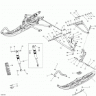 MXZ TNT 800RETEC XS Передняя подвеска и лыжи