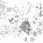 MXZ X 600HOE 01- engine and engine support 600