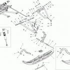 MXZ TNT 600HOE XP Передняя подвеска и лыжи