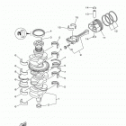 LF200XCA 0114 Коленчатый вал и Поршень